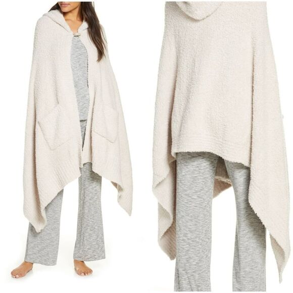 COPY - Barefoot dreams cozychic hooded pocket sha…